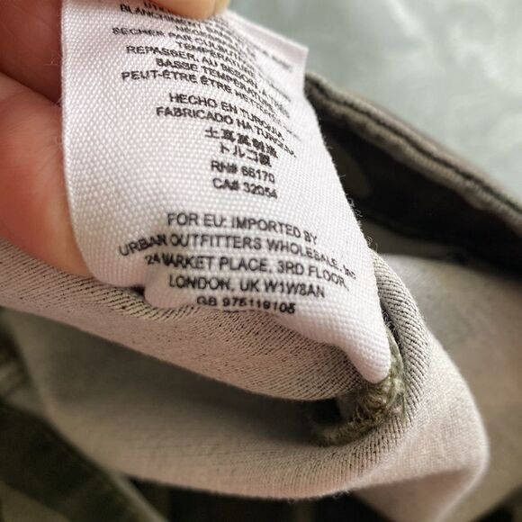 Free People Urban Outfitters Camo High-Rise Skinny Stretch Jeans Green 26 - Picture 10 of 10